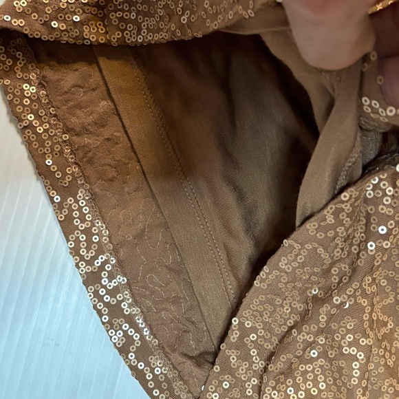 Talbots Petites Tan Brown Sequin Tank Top M - Picture 9 of 9